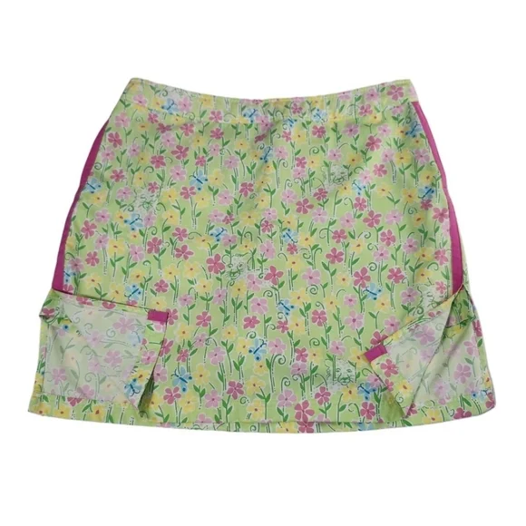 NWOT Lilly Pulitzer Women's 14 Skort Green & Pink - Picture 13 of 15